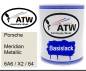 Preview: Porsche, Meridian Metallic, 6A6 / X2 / 64: 1L Lackdose, von ATW Autoteile West.